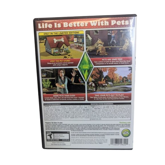 The Sims 3 Pets Expansion Pack Limited Edition EA Games PC & Mac - Picture 2 of 4